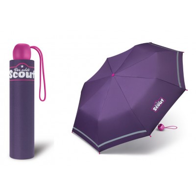 Dívčí skládací deštník Scout - Basic Lilac dark