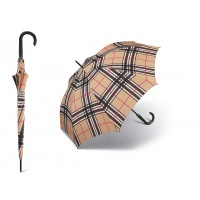 Dlouhý deštník - béžová kostka Poštovné zdarma