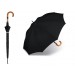 Dlouhý deštník - černý s dřevěnou rukojetí POŠTOVNÉ ZDARMA