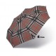 Deštník Alu light odlehčený hnědé káro Poštovné zdarma