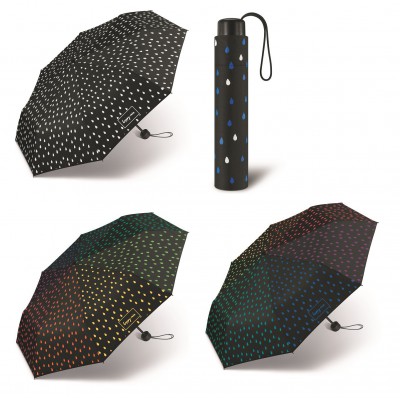 Mechanický deštník happy rain - barvu měnící