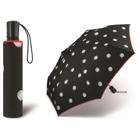 Plně automatický deštník happy rain -  black & white