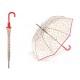 Dlouhý deštník happy rain Průhledný Smajlíci Clear Emoticon