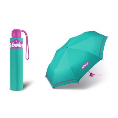 Dívčí skládací deštník Scout - Basic Green