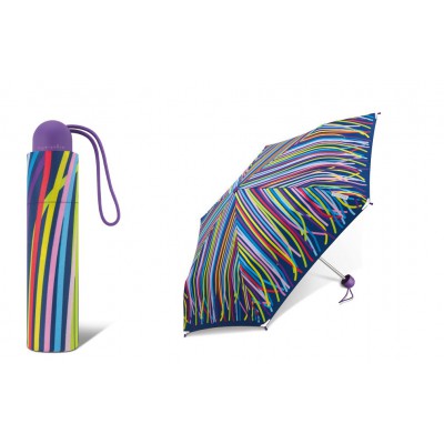 Dívčí skládací deštník *ergobrella* Funny Stripe