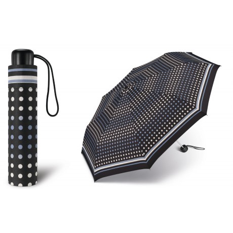 Odlehčený mini deštník - puntíky