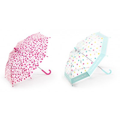 Dětský deštník happy rain Průhledný Bambino