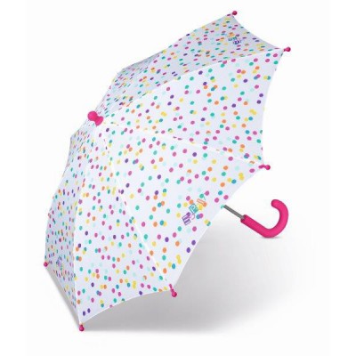Esprit  holový dívčí deštník - bílý s puntíky pro předškolačky