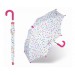 Esprit dívčí deštník - bílý s puntíky pro předškolačky