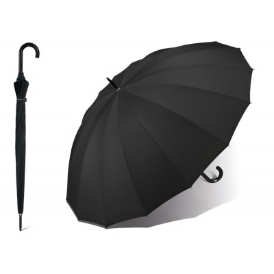 Černý partnerský deštník Golf Polo Gent 74867
