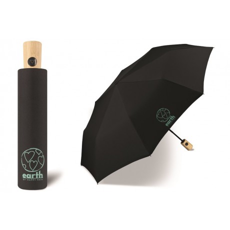 EKO deštník EARTH Mini AC black
