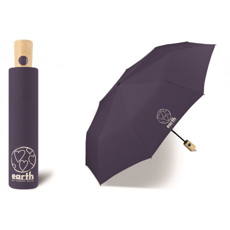 EKO deštník EARTH Mini AC mulberry purple