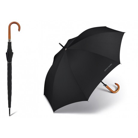 Dlouhý černý deštník Pierre Cardin - Primeur