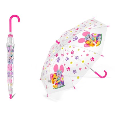 PAW PATROL  FLOWERS 62201, dívčí dlouhý deštník