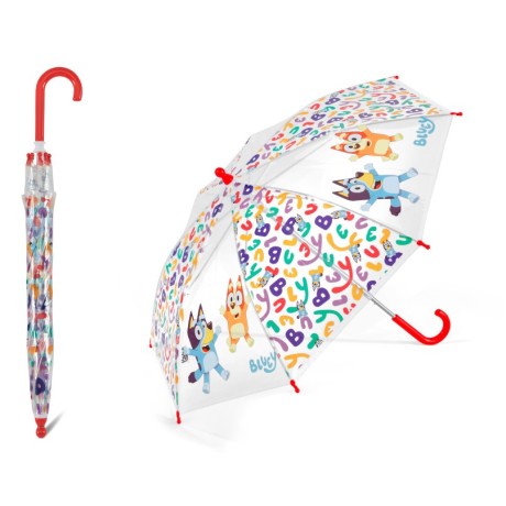 BLUEY  LETTERS 62251, dívčí dlouhý deštník