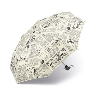 Happy rain, Mini AC  Newspaper 42283,  dámský automatický deštník