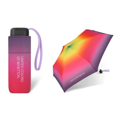 Benetton, Ultra Mini Flat GRADIENT 59028, dámský skládací deštník