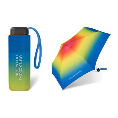 Benetton, Ultra Mini Flat GRADIENT 59028, dámský skládací deštník