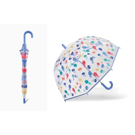 Benetton Long Domeshape  JELLYFISH 56940,  dívčí dlouhý deštník