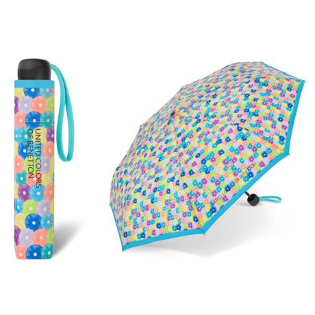 Benetton Super Mini BLOOMING DOTS 59047 , dámský skládací deštník