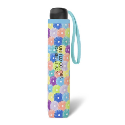 Benetton Super Mini BLOOMING DOTS 59047 , dámský skládací deštník