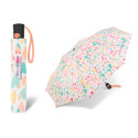 Benetton Mini AC AQUARELL HEARTS ,  dámský automatický deštník