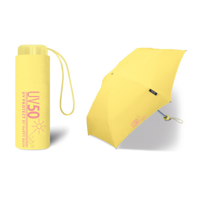 Happy rain,UV Protect  lemon 45304,  dámský skládací deštník